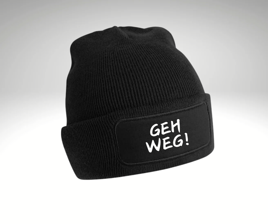 Statement Beanie Geh Weg!
