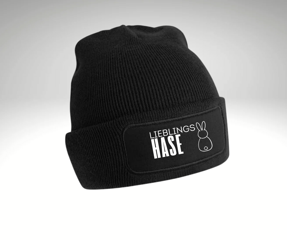 Statement Beanie Lieblings Hase